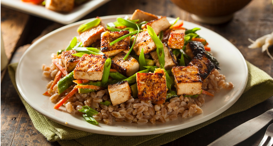 Rice Tofu Veggie Stir Fry