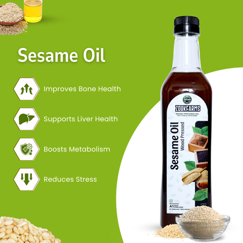 Wood pressed Sesame Oil