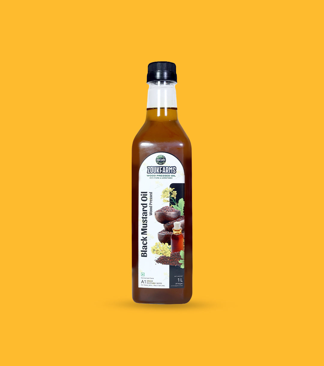 Wood pressed Black Mustard Oil