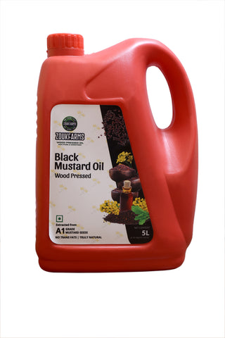 Wood pressed Black Mustard Oil